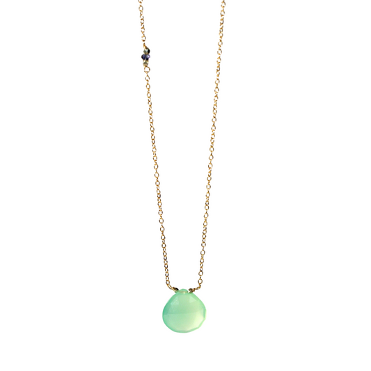 Green Chalcedony Drop