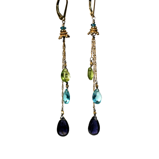 Jaipur Three Drop Earrings