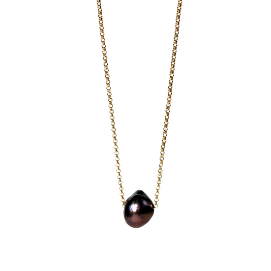 Black Pearl Necklace