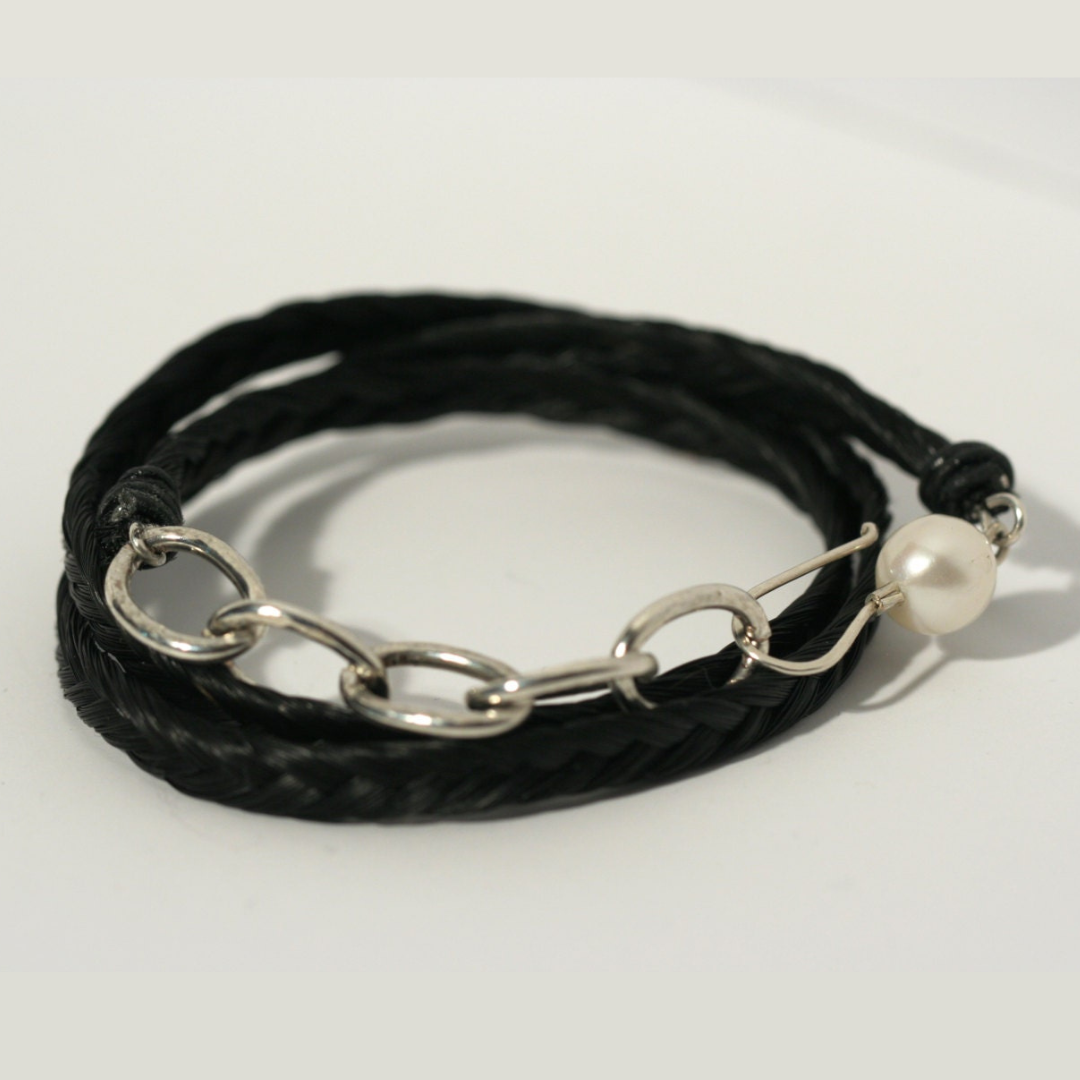 Fishtail Polo Pony Hair Wrap Bracelet