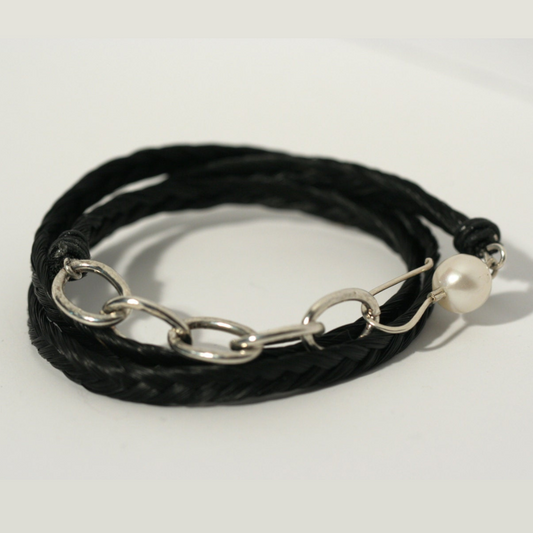 Fishtail Polo Pony Hair Wrap Bracelet