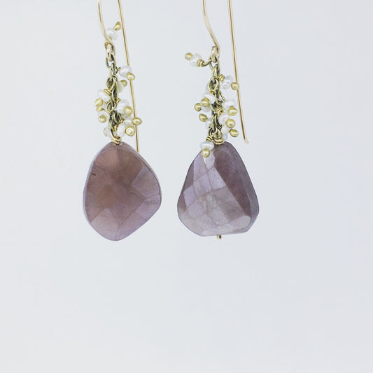 Magestic Moonstone Earrings