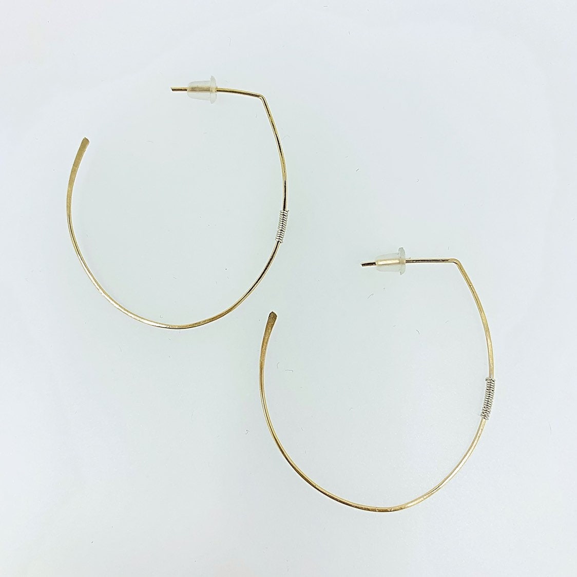 Large Half Hoop Earrings
