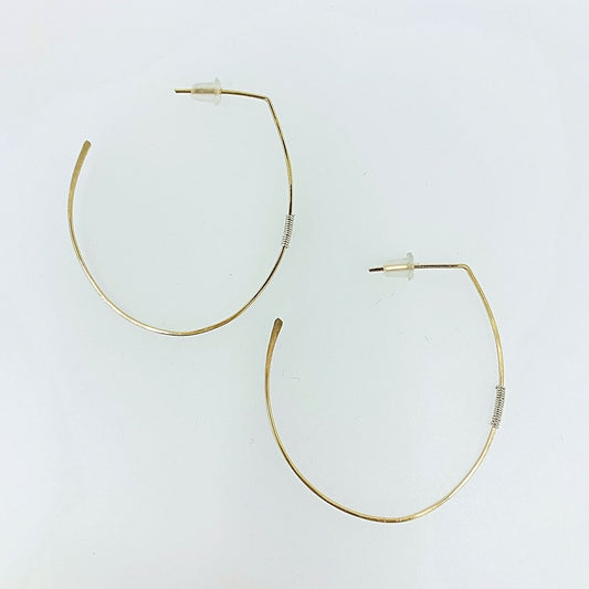 Large Half Hoop Earrings