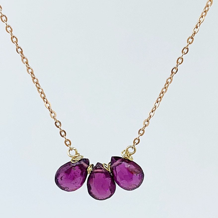 Rhodolite Purple Garnet Necklace