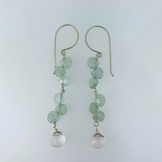 Aquamarine Droplet Earrings