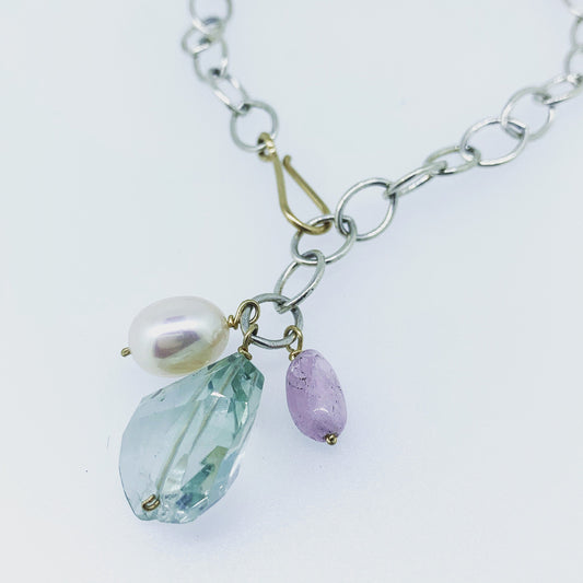 Chunky Chain Healing Gem Bracelet