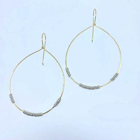 Sterling Twisted Hoops