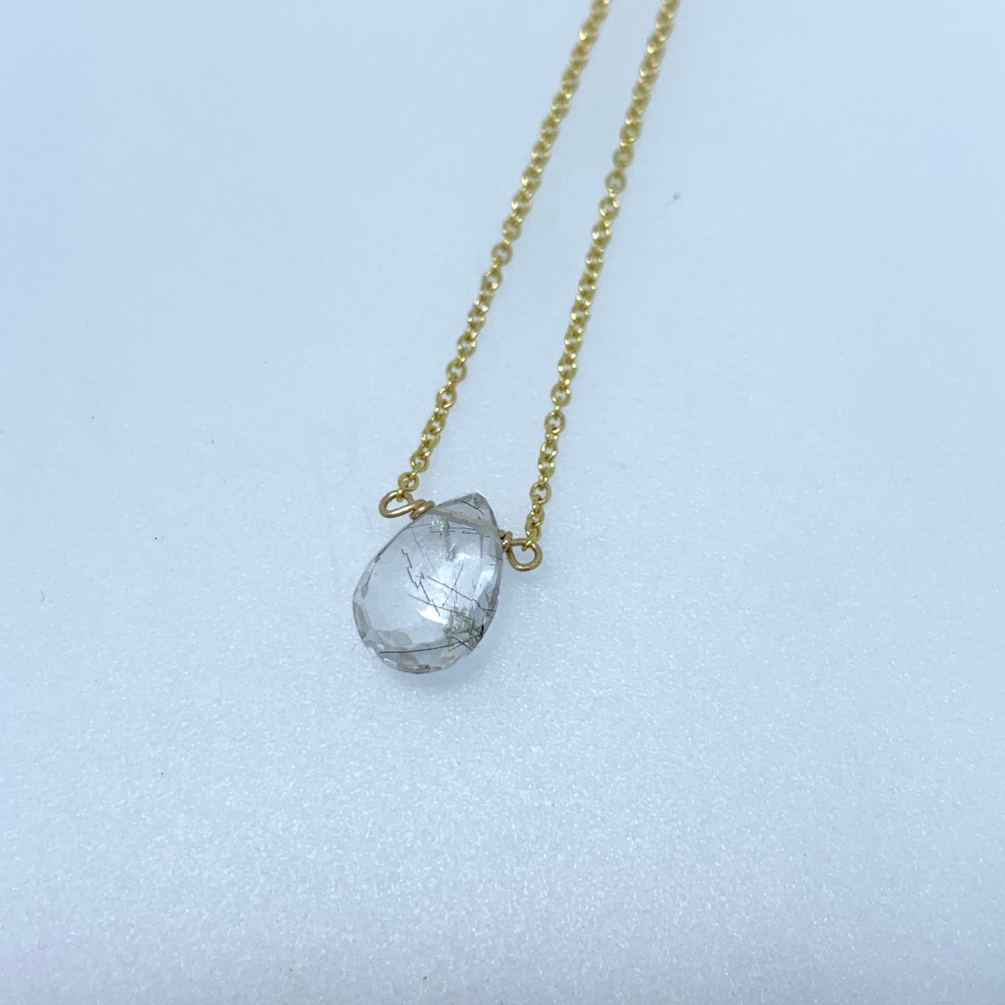 Tourmalated Quartz Drop