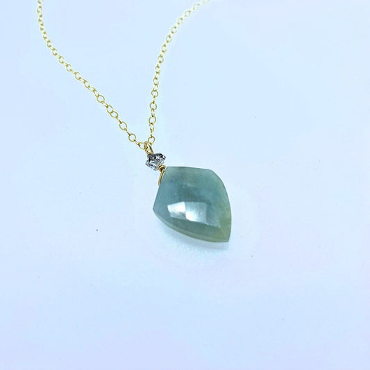 Aquamarine Drop Pendant