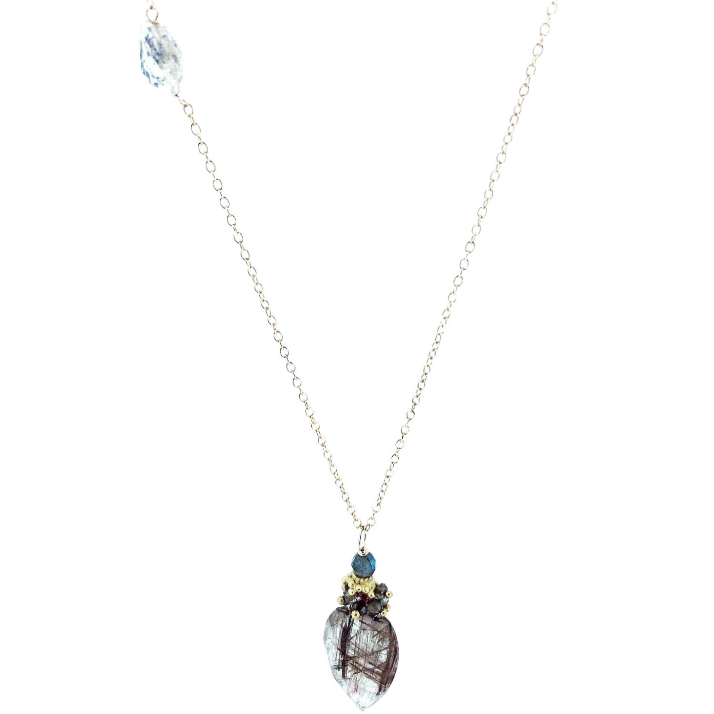 Rutilated Quartz Arrow Necklace