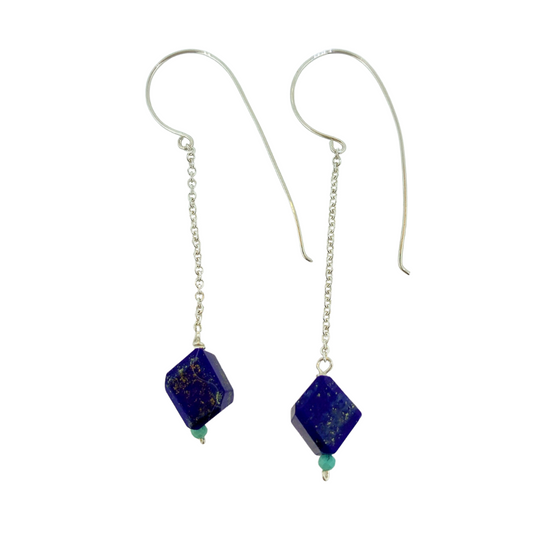 Freeform Lapis Drop