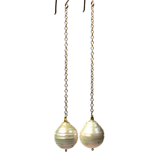 Baroque and 14k Goldfilled Earrings