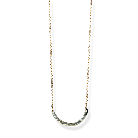Hand Hammered Thick Arch Necklace