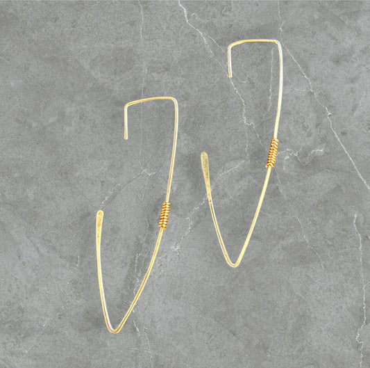 Lightning Bolt Hoops