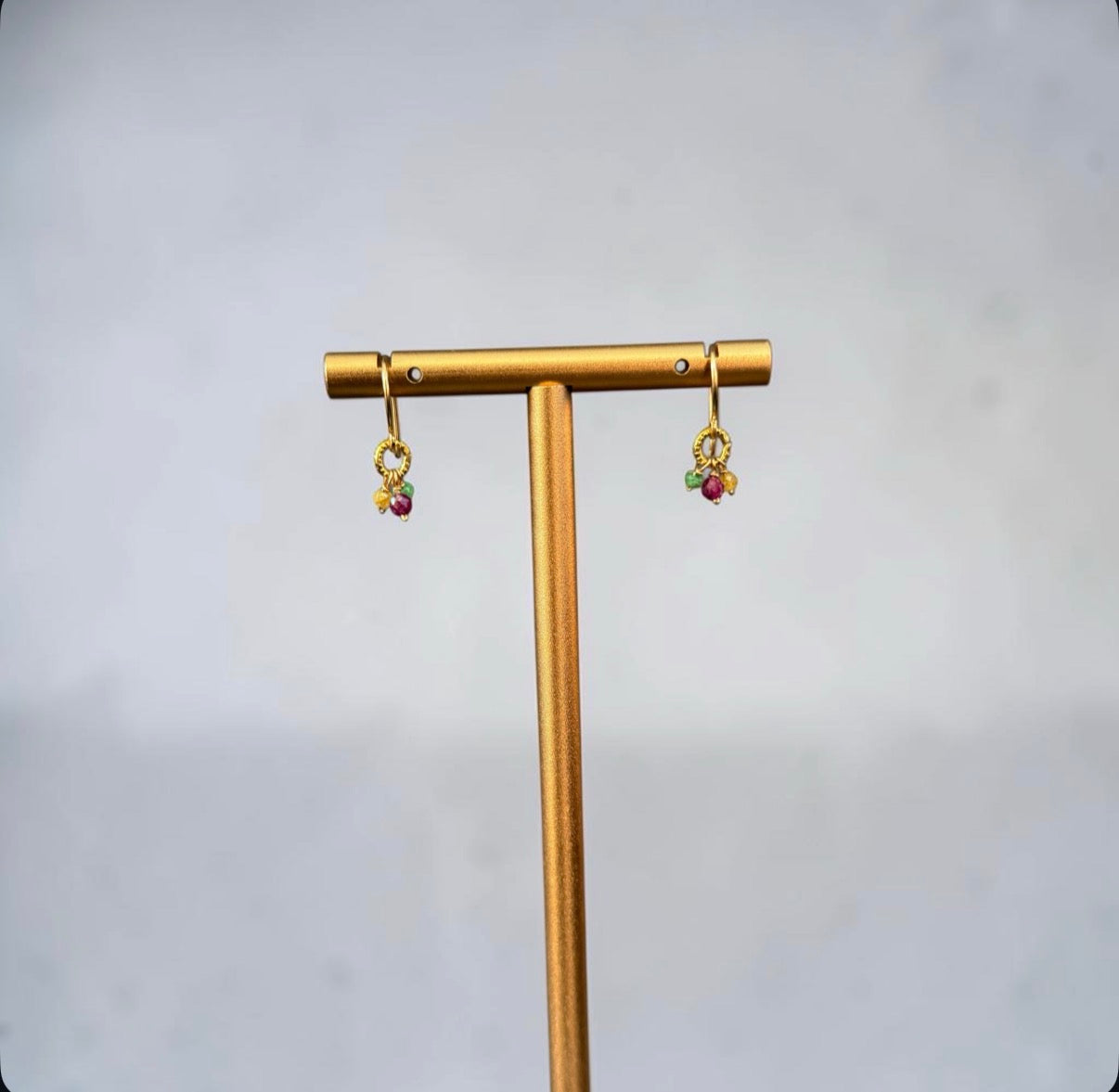 Teenie Precious Gem Trio Earring