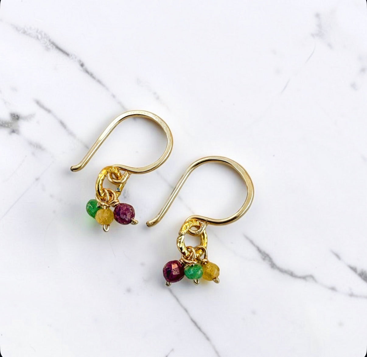 Teenie Precious Gem Trio Earring
