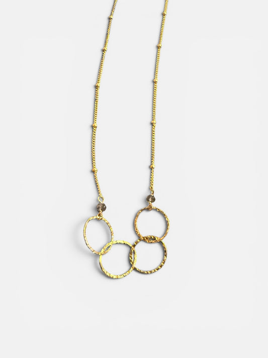 Trio ring necklace