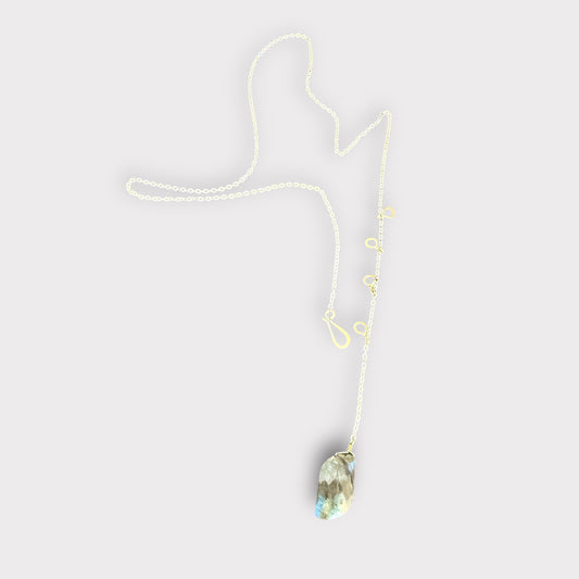 Lotus Leaf Labradorite Lariat