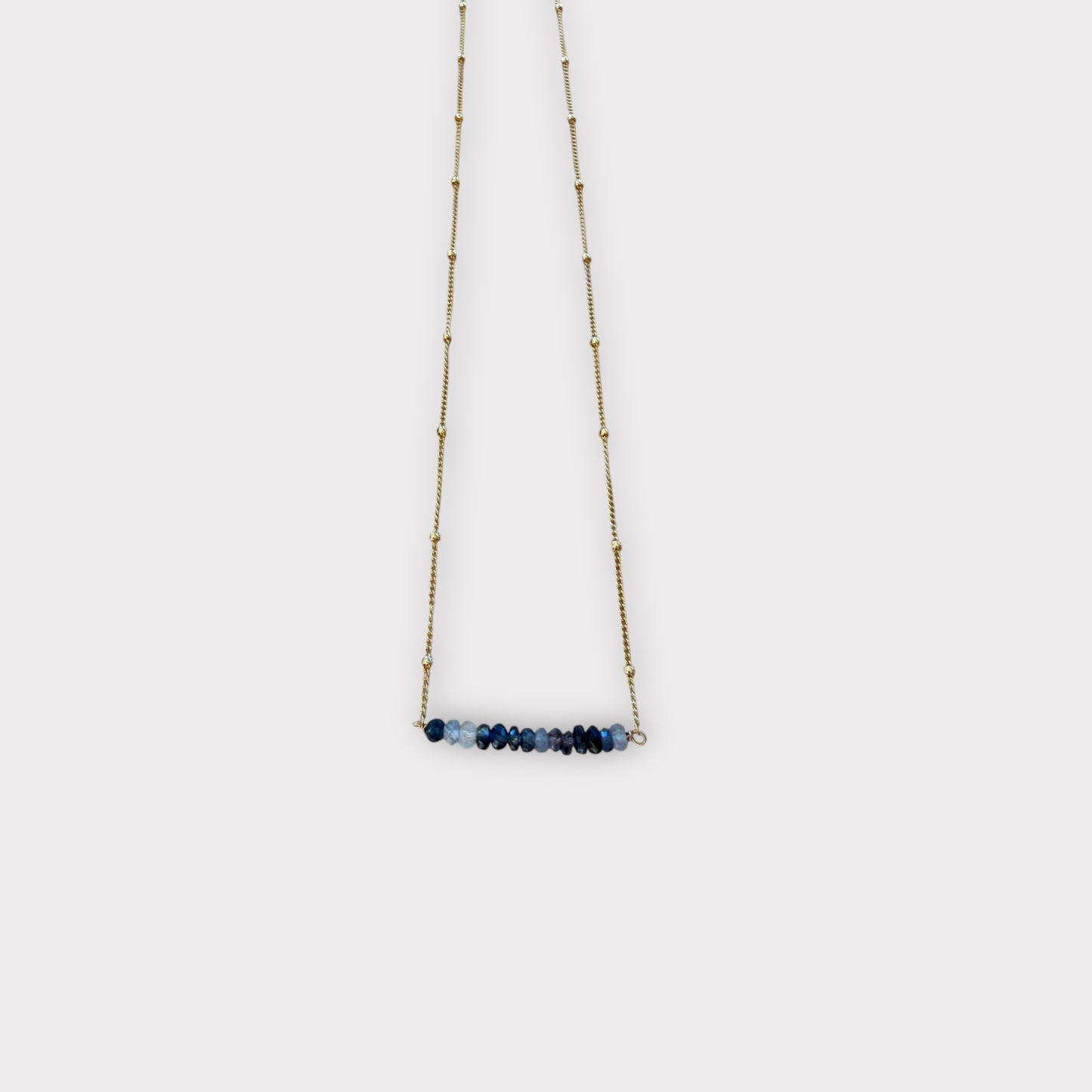 Sapphire Bar Necklace