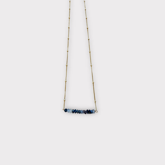 Sapphire Bar Necklace