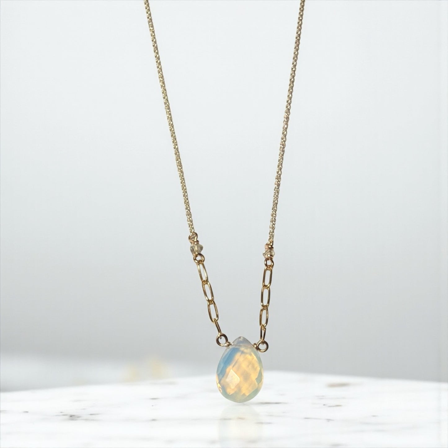 Opalite two tone Necklace