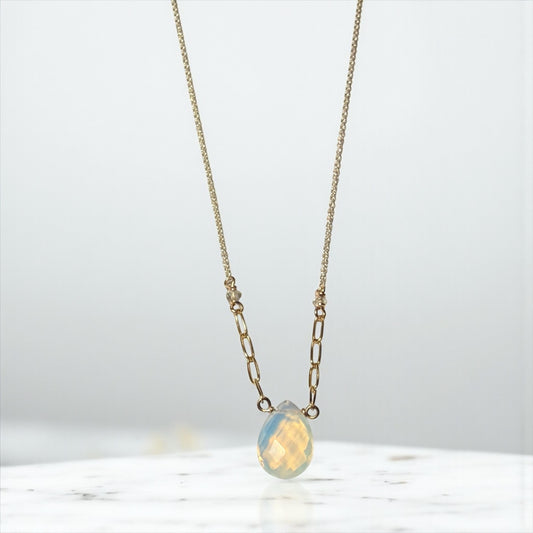 Opalite two tone Necklace