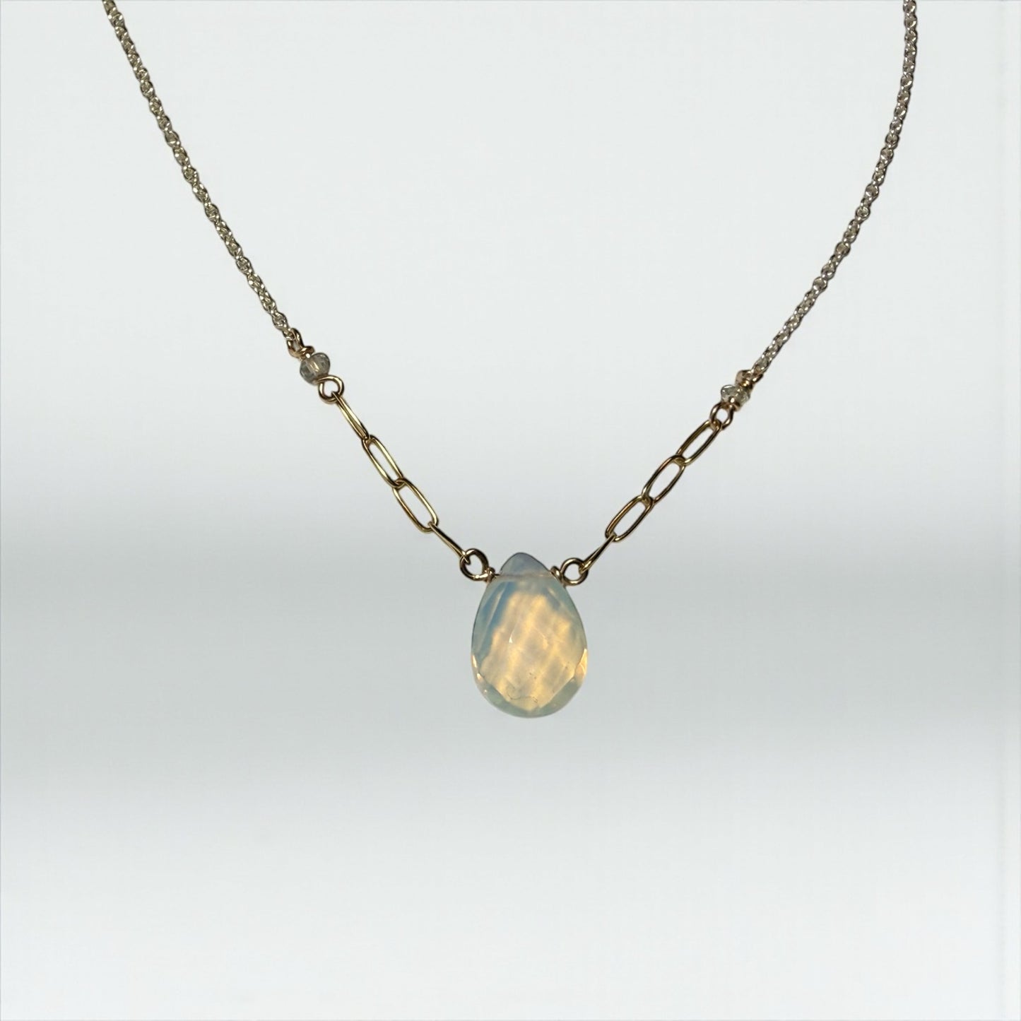 Opalite two tone Necklace