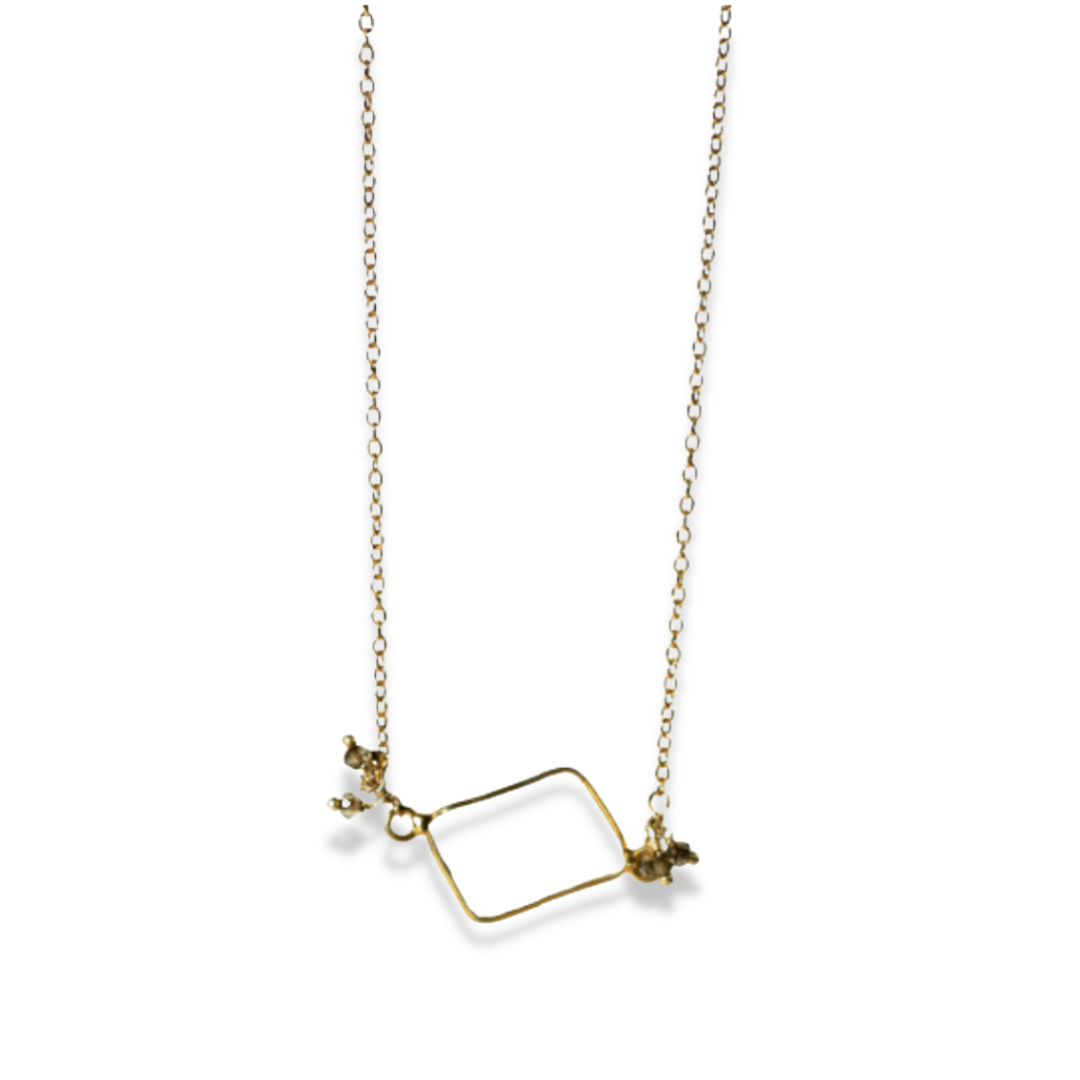 Asymmetrical Geometric Necklace