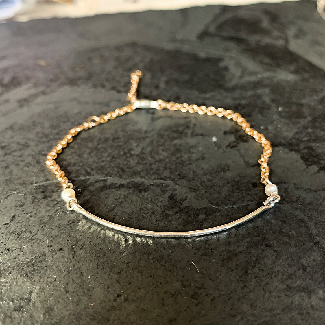 Two Tone Bar Bracelet