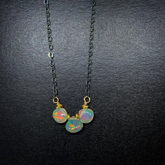 Trio of Opal Necklace
