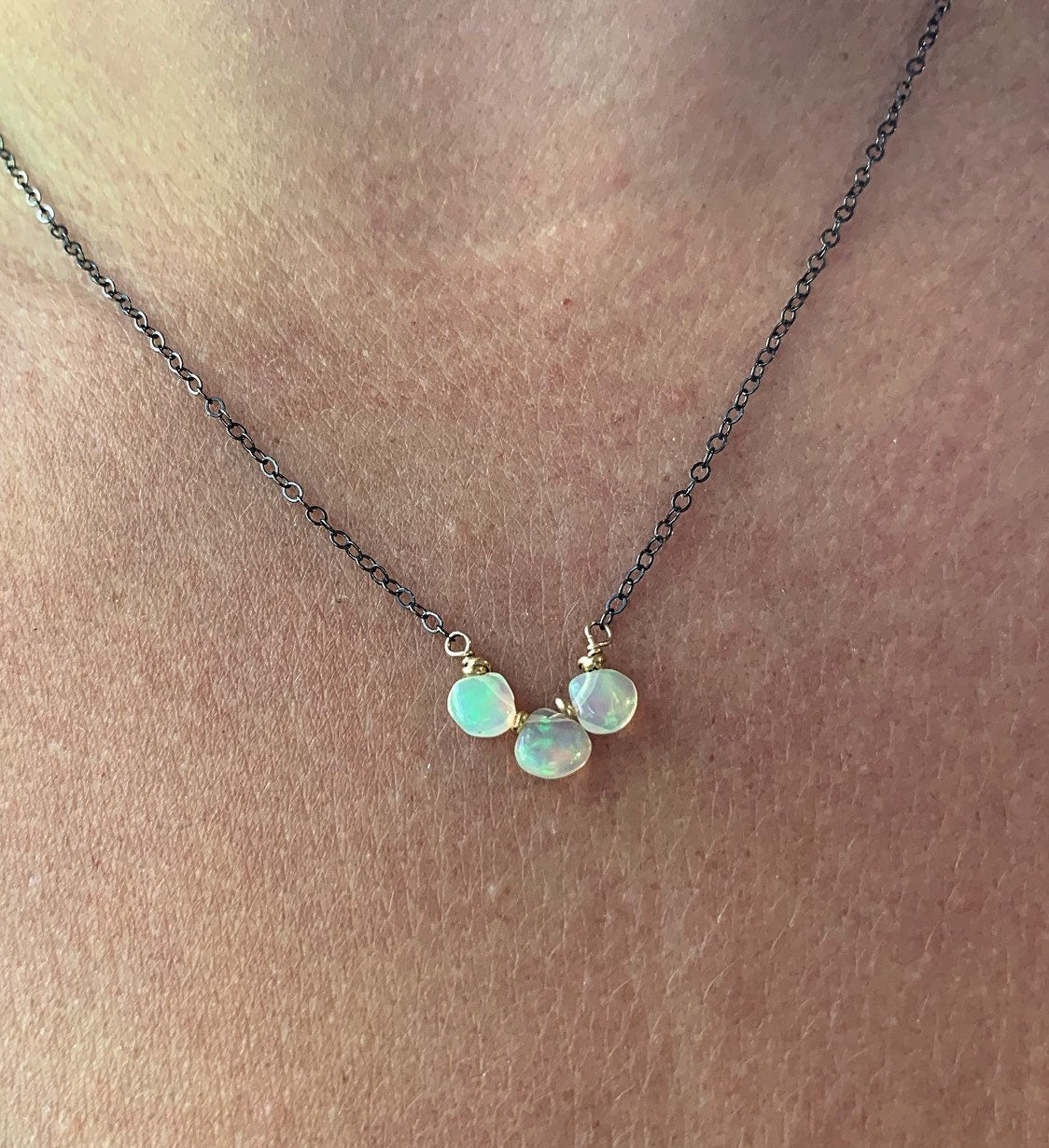 Trio of Opal Necklace