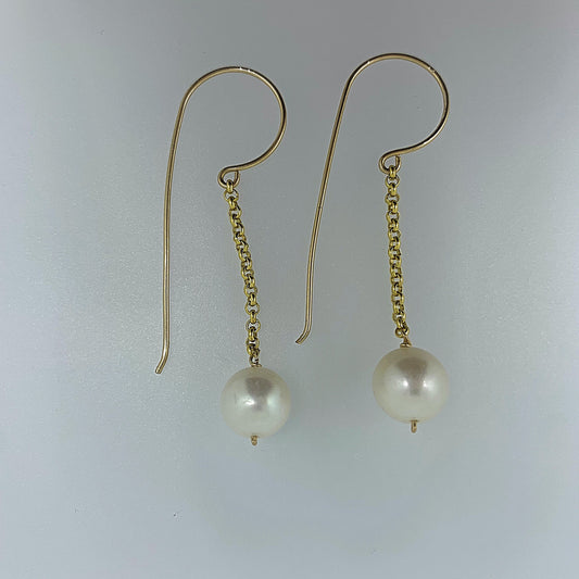 Cultured Pearl Drop Earring