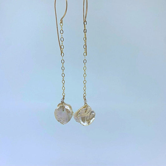 Keshi Pearl Drop Earrings