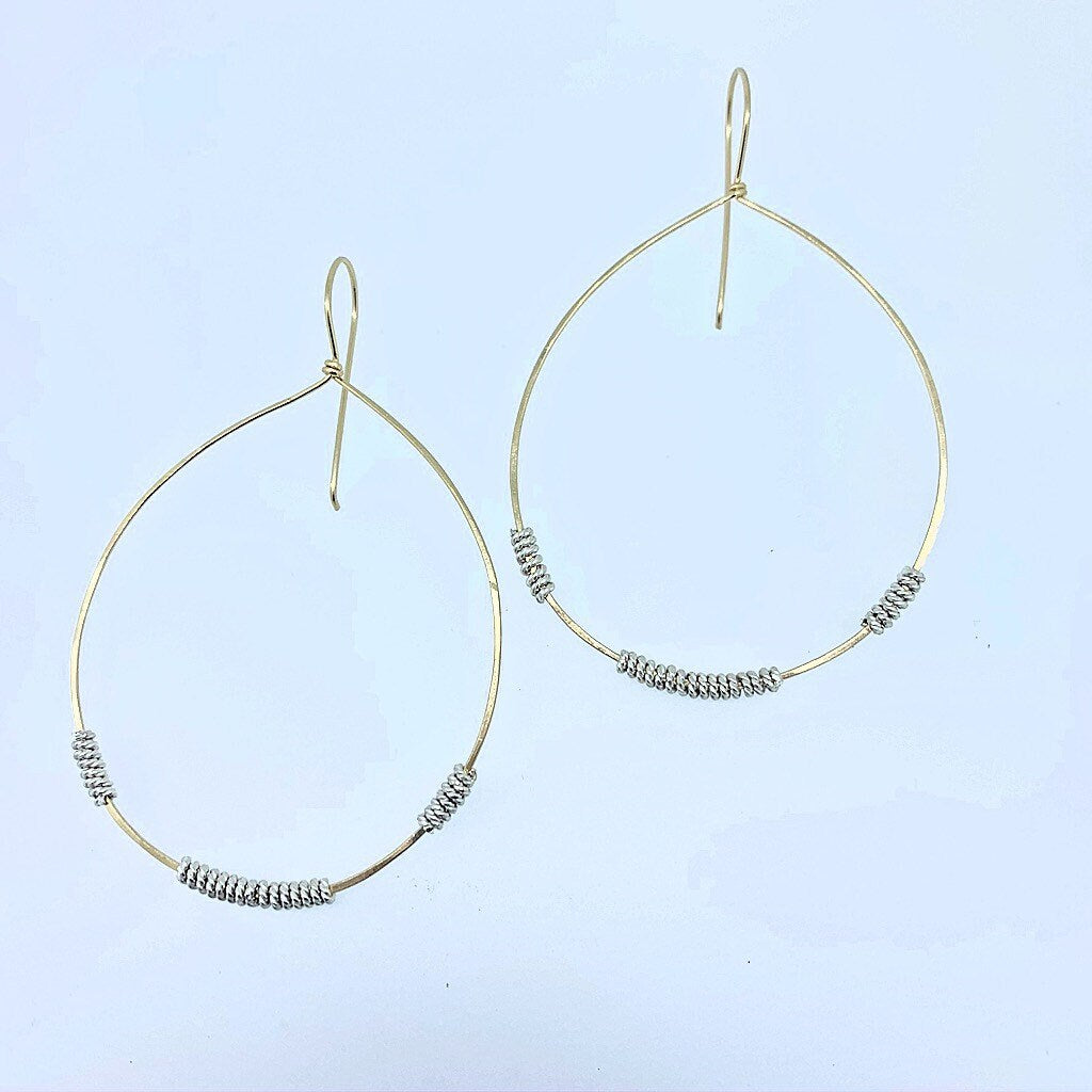 Sterling Twisted Hoops